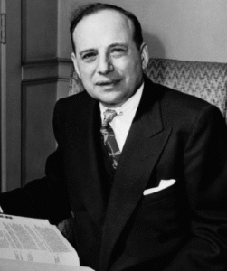 Portrait of Benjamin Graham, the father of value investing